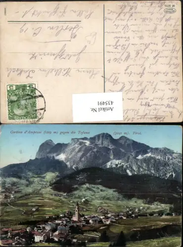 435491,Veneto Belluno Cortina d'Ampezzo Totale geg. Tofana Bergkulisse