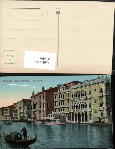 435495,Veneto Venezia Venedig Canal Grande Ca d'Oro Kanal Gondel