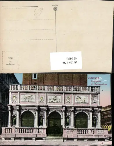 435498,Veneto Venezia Venedig Loggetta di Sansovino Loggia