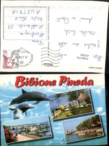 435503,Veneto Venezia Bibione Pineda Anlegestelle Boote Delfine Mehrbildkarte
