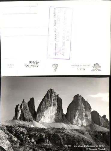 435506,Veneto Belluno Tre Cime di Lavaredo Versante Nord Bergkulisse