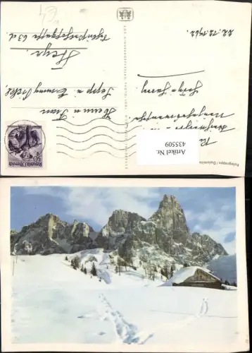 435509,Veneto Belluno Palagruppe Dolomiten Bergkulisse Winterbild