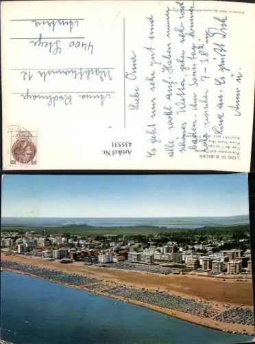 435531,Veneto Venezia Lido di Bibione Panorama Totale m. Strand
