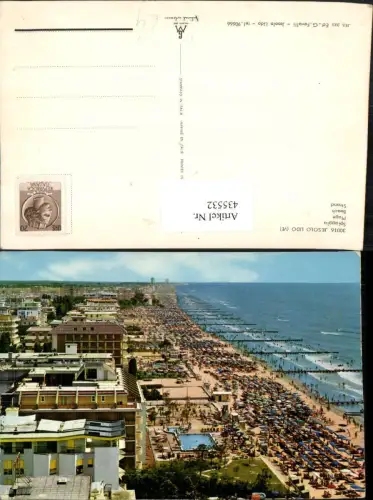 435532,Veneto Venezia Jesolo Lido Spiaggia Teilansicht m. Strand