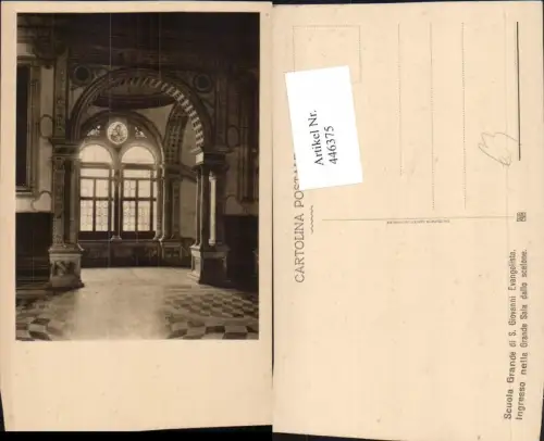 446375,Veneto Venezia Venedig Scuola Grande di S. Giovanni Evangelista Grande Sala