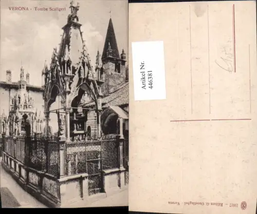 446381,Veneto Verona Tombe Scaligeri Grabmal