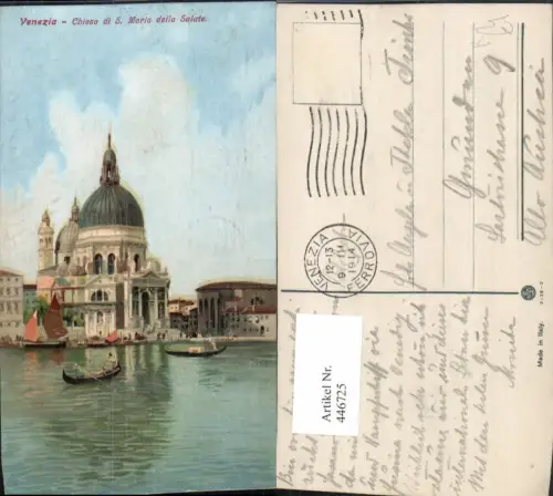 446725,Künstler AK Veneto Venezia Venedig Chiesa di S. Maria della Salute Kirche