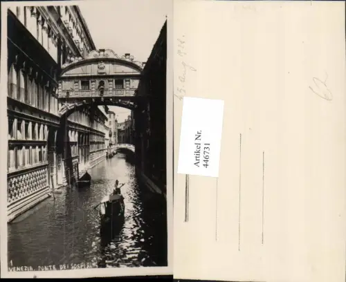 446731,Veneto Venezia Venedig Ponte di Sospiri Seufzerbrücke Kanal Gondel