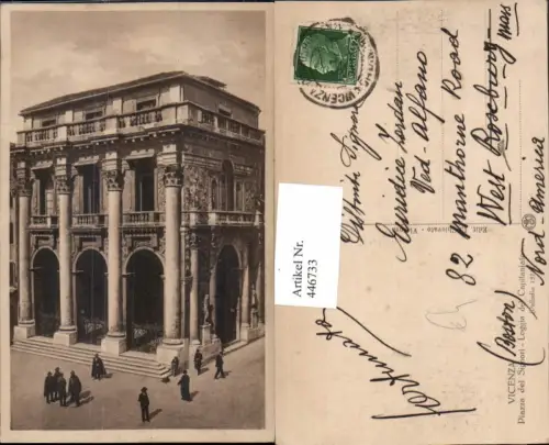 446733,Veneto Vicenza Piazza di Signori Loggia del Capitaniato Gebäude Säulen