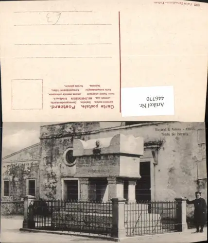 446770,Veneto Padova Arqua Tomba di Petrarca Grabmal