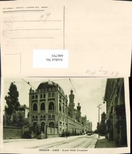 446791,Veneto Venezia Lido Venedig Grand Hotel Excelsior Straßenansicht