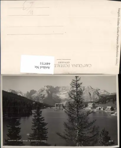 449751,Veneto Belluno Misurina verso il Sorapis See Bergkulisse