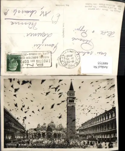 449755,Veneto Venezia Venedig S. Marco I Piccioni Markusplatz Tauben Turm