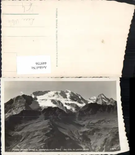 449756,Veneto Belluno Passo Padon e Marmolada dal Col di Lana Bergkulisse