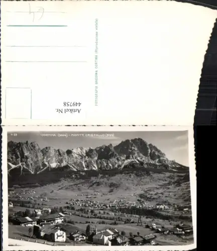 449758,Veneto Belluno Cortina d'Ampezzo Totale Monte Cristallo Bergkulisse