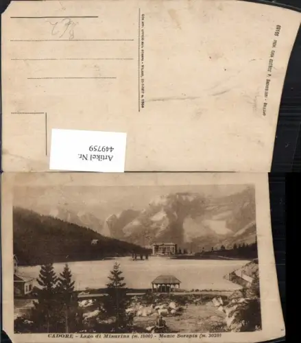 449759,Veneto Belluno Cadore Lago di Misurina See Bergkulisse