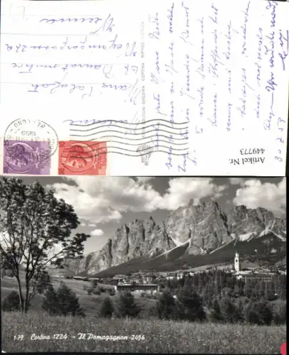 449773,Veneto Belluno Cortina d'Ampezzo Il Pomagagnon Totale Bergkulisse