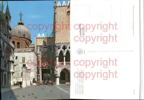 472227,Veneto Venezia Venedig Palazzo Ducale Porta della Carta Dogenpalast