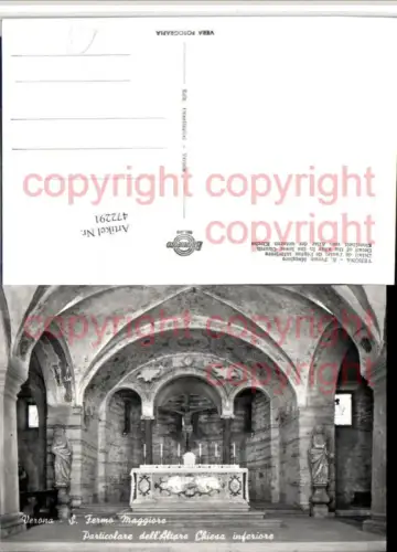 472291,Veneto Verona S. Fermo Maggiore Kirche Innenansicht Altar