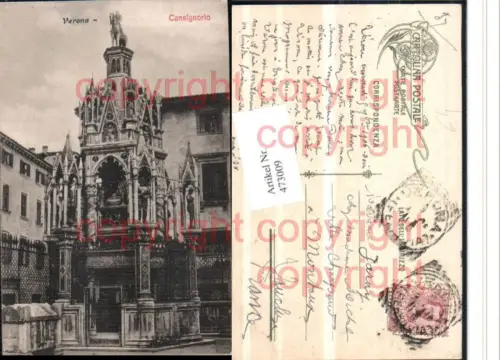 473009,Veneto Verona Cansignorio Monument