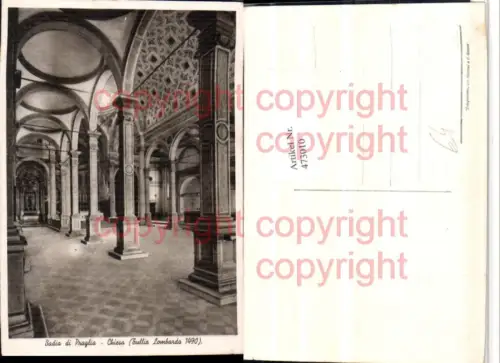 473010,Veneto Padova Badia di Praglia Chiesa Kirche Innenansicht Säulen