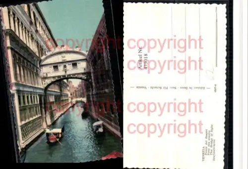 473018,Veneto Venezia Venedig Ponte di Sospiri Seufzerbrücke Kanal Gondel