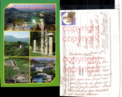 473020,Veneto Padova Montegrotto Terme Stazione Totale Mehrbildkarte