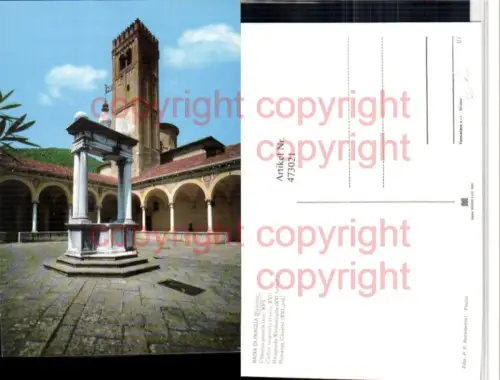 473021,Veneto Padova Badia di Praglia Chiostro pensile Kloster Brunnen