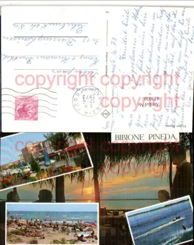 473030,Veneto Venezia Bibione Pineda Strand Terrasse Mehrbildkarte