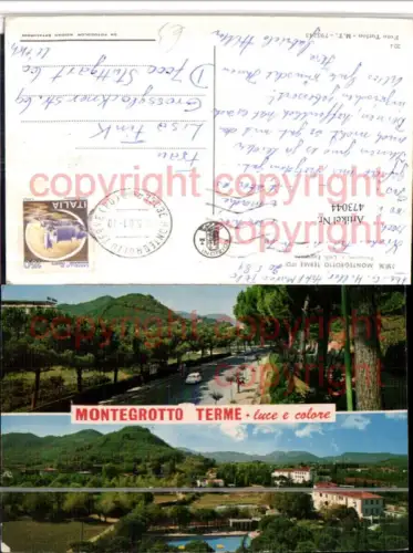 473044,Veneto Padova Montegrotto Terme Panorami e Colli Euganei Mehrbildkarte