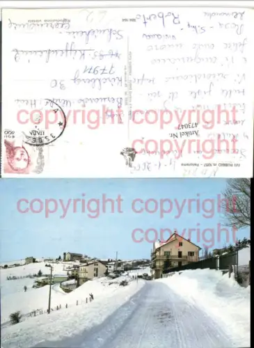 473047,Veneto Vicenza Rubbio Panorama Teilansicht Winterbild