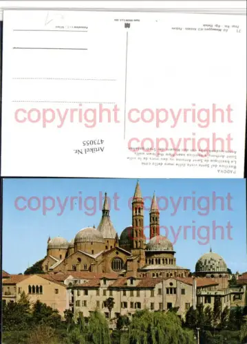 473055,Veneto Padova Padua Basilica del Santo visto dalle mura della citta Kirche