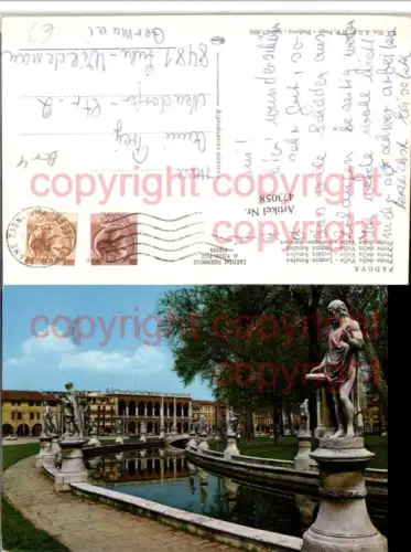 473058,Veneto Padova Padua Prato della Valle Loggia Amulea Kanal