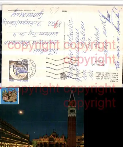 473072,Veneto Venezia Venedig Piazza S. Marco Markusplatz Turm