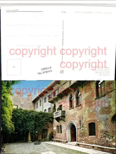 473085,Veneto Verona Casa di Giulietta Haus