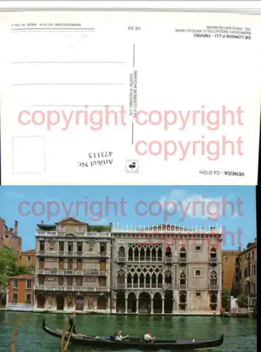 473115,Veneto Venezia Venedig Ca d'Oro Gebäude Gondel
