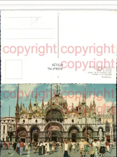 473129,Veneto Venezia Venedig Basilica di S. Marco Markusdom Kirche
