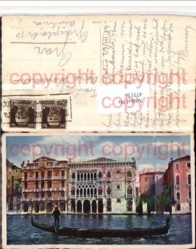 473136,Veneto Venezia Venedig Palazzo Ca d'Oro Gebäude Gondel