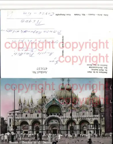 473137,Veneto Venezia Venedig Basilica S. Marco Markusdom Kirche