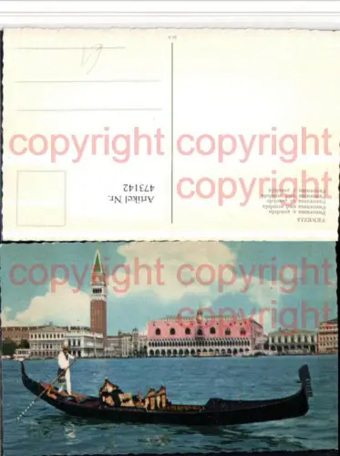 473142,Veneto Venezia Venedig Panorama e gondola Gondel