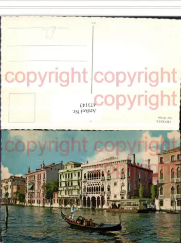473143,Veneto Venezia Venedig Ca d'Oro Palast Gondel
