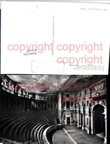 473163,Veneto Vicenza Interno del Teatro Olimpico Theater Innenansicht