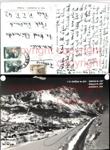 473164,Veneto Belluno Cortina Totale m. Faloria Sorapis Bergkulisse