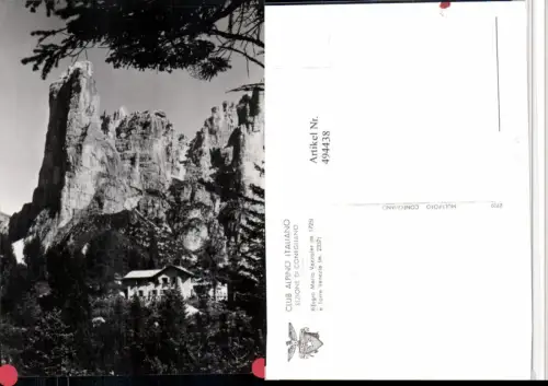 494438,Veneto Belluno Rifugio Mario Vazzoler Berghütte Bergkulisse