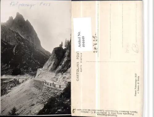 494449,Veneto Belluno Passo Falzarego Straße Bergkulisse pub G. Burloni