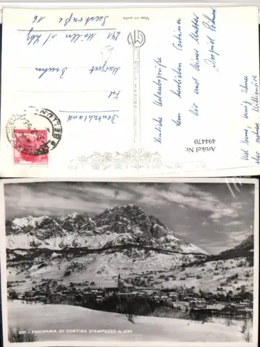 494470,Veneto Belluno Cortina d'Ampezzo Totale Bergkulisse