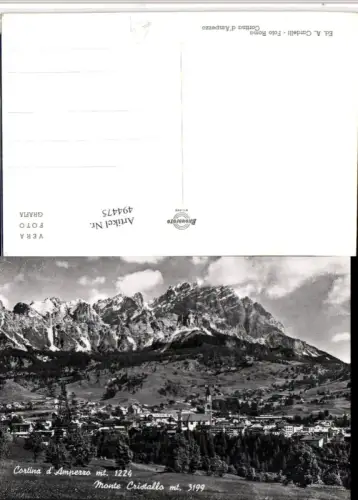 494475,Veneto Belluno Cortina d'Ampezzo Totale Monte Cristallo Bergkulisse