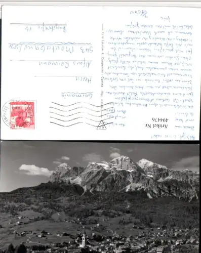 494476,Veneto Belluno Cortina Totale m. Tofane Bergkulisse