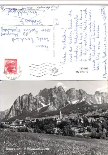 494481,Veneto Belluno Cortina Totale m. Pomagagnon Bergkulisse