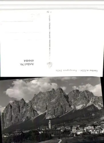 494484,Veneto Belluno Cortina Totale m. Pomagagnon Bergkulisse